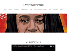 Tablet Screenshot of lynnnottage.com